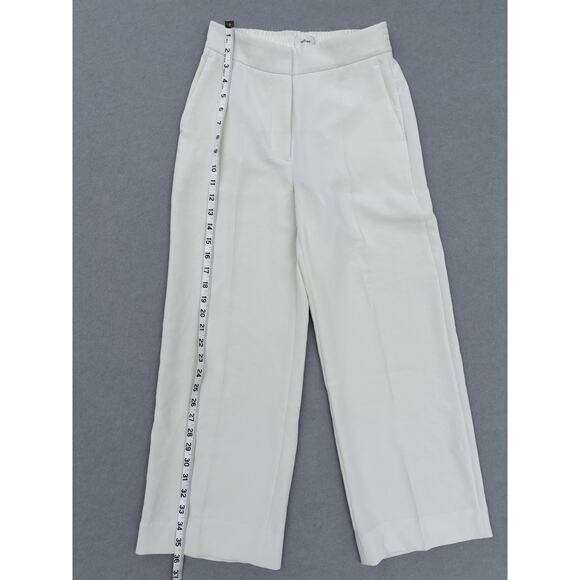 Aritzia Wilfred Alanya Trouser Wide Leg Pants Light Birch size 0 resortwear - Picture 3 of 9